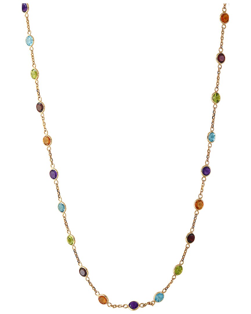 Effy Fine Jewelry 14k 9.05 Ct. Tw. Gemstone Necklace