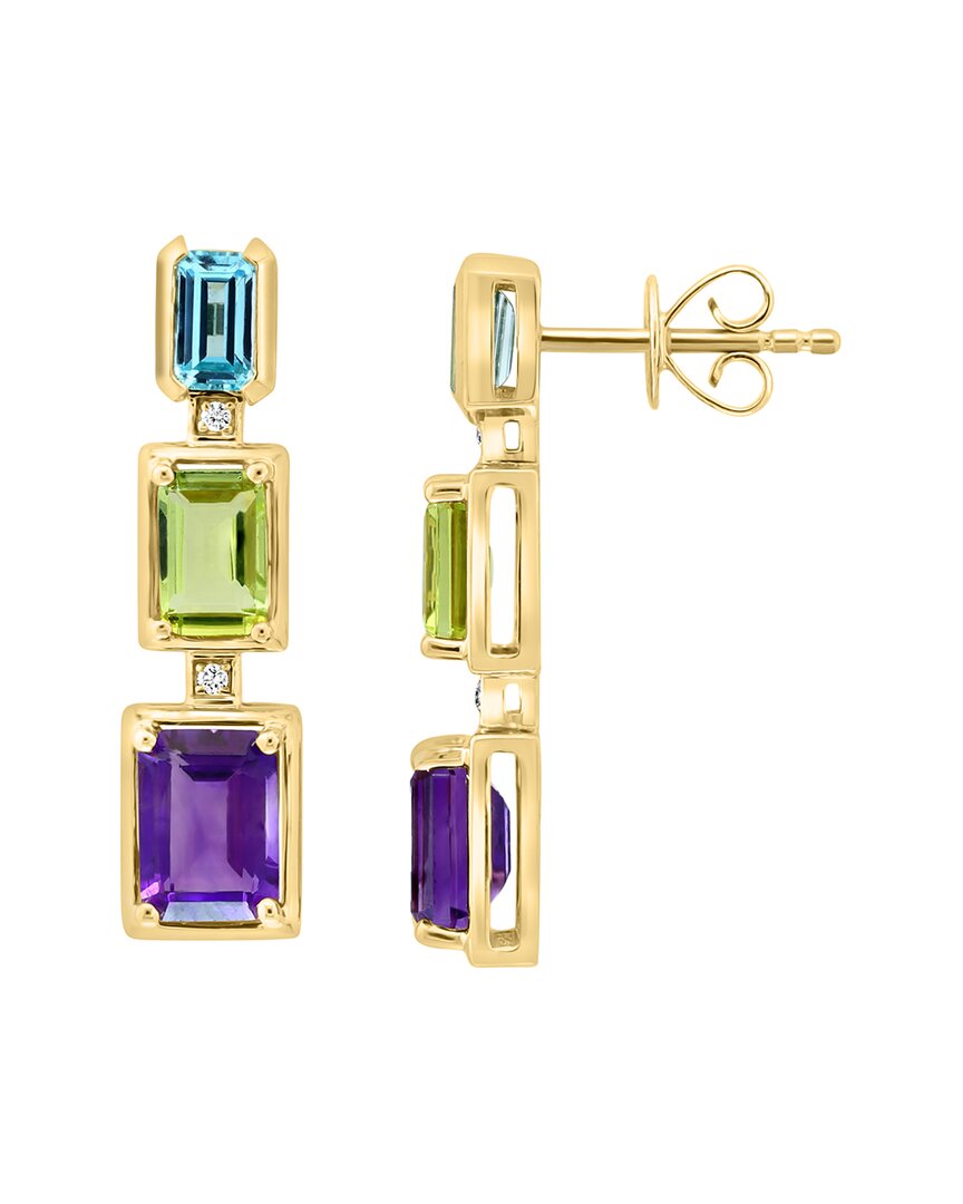 Effy Fine Jewelry 14K 3.62 ct. tw. Diamond & Gemstone Earrings