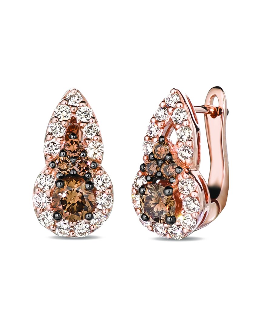 Le Vian Euphoria Chocolate 14k Rose Gold 0.32 Ct. Tw. Diamond Earrings