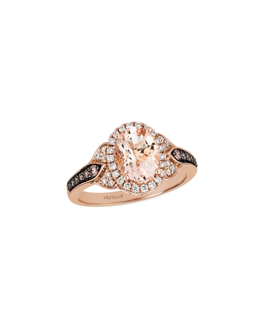 Le Vian 14k Rose Gold 1.53 Ct. Tw. Diamond & Morganite Ring