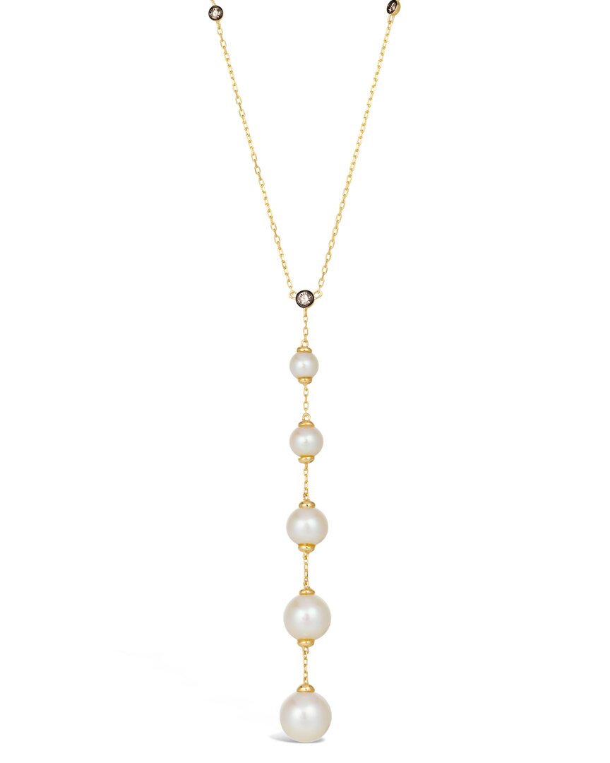 Le Vian 14k 0.06 Ct. Tw. Diamond & 5mm Pearl Adjustable