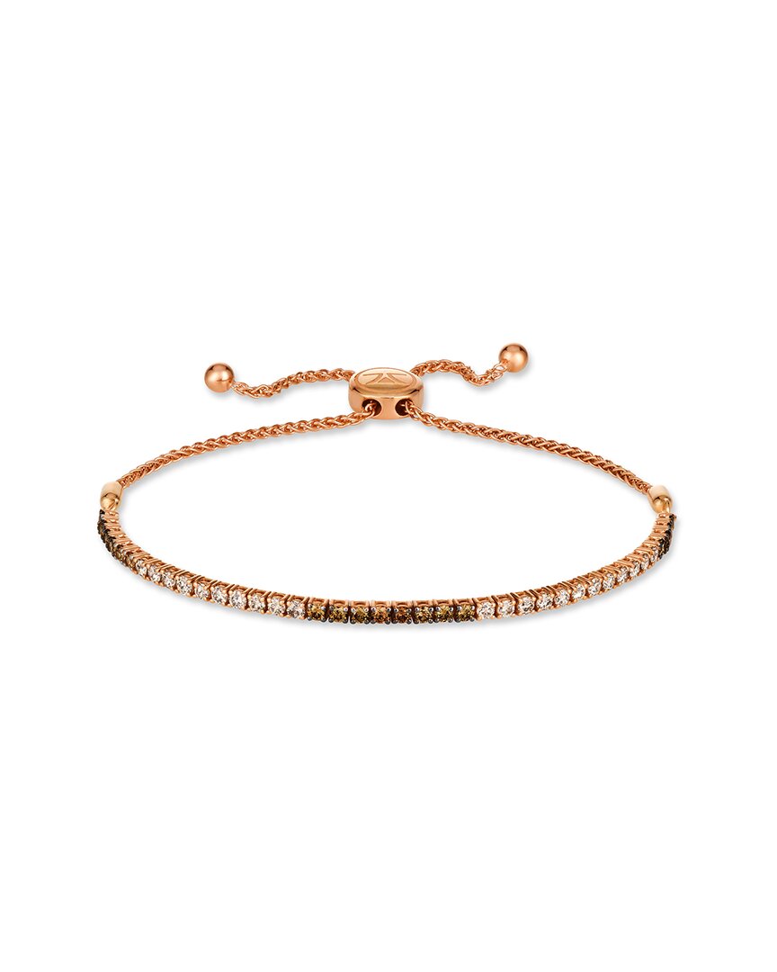 Le Vian Ombre 14k Rose Gold 1.50 Ct. Tw. Diamond Bolo Bracelet