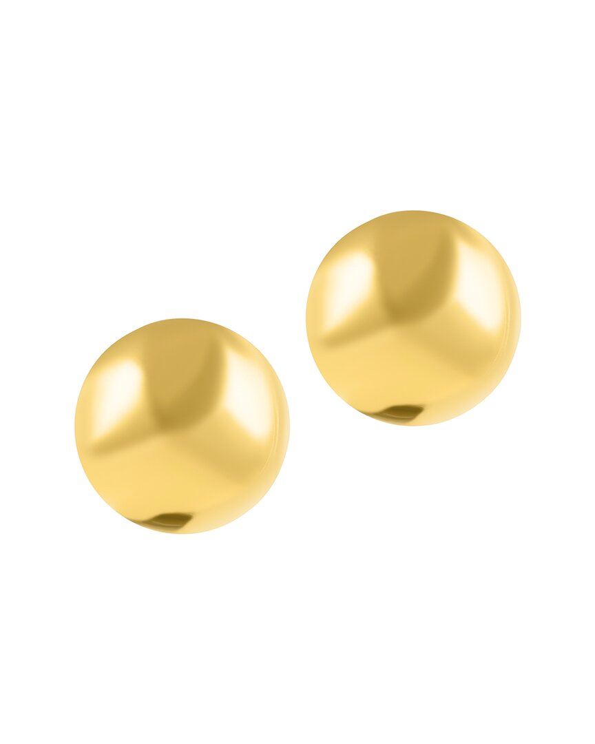 Adornia 18k Yellow Gold Plated Tarnish Resistant Oversized Ball Earrings