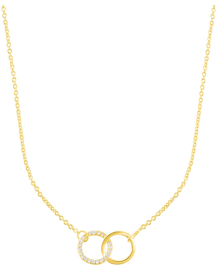 Adornia Adjustable Cubic Zirconia Pave Rings Necklace