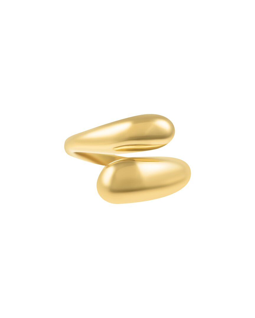 Adornia 14k Plated Tarnish Resistant Overlapping Ring