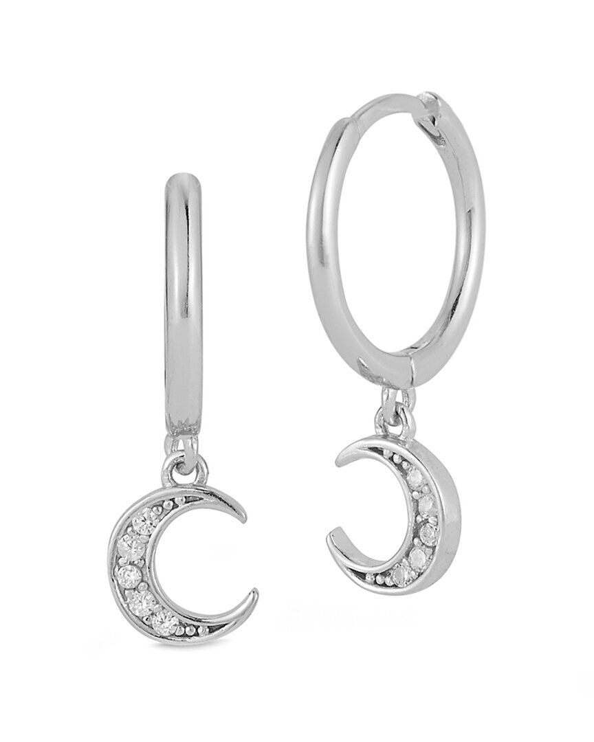 Glaze Jewelry Moon Huggie Drop Earrings