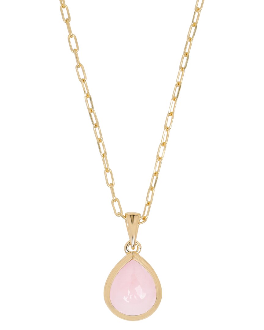 Tiramisu Silver 2.30 Ct. Tw. Pink Opal Necklace