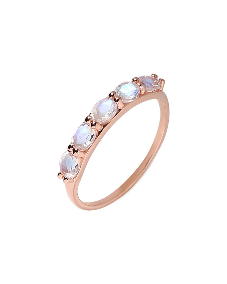 Tiramisu 10k 0.79 Ct. Tw. Rainbow Moonstone Ring