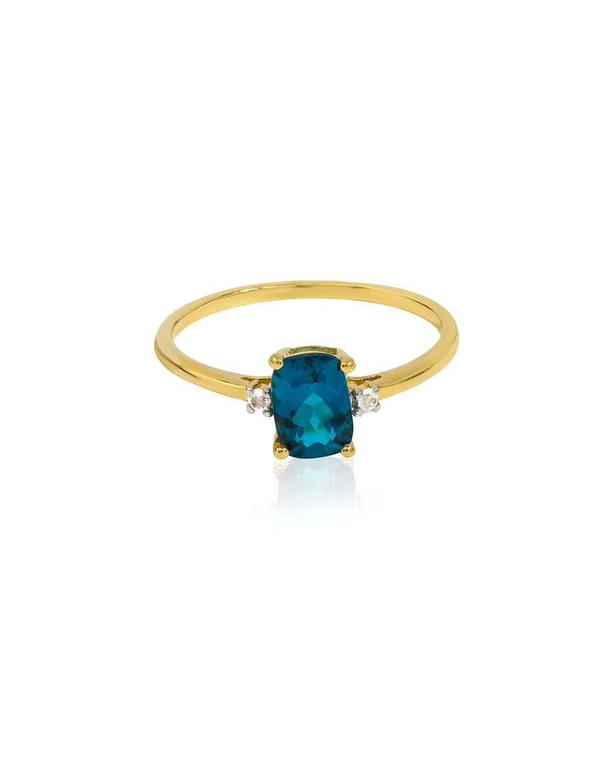 Tiramisu 14k Over Silver 1.11 Ct. Tw. Gemstone Ring