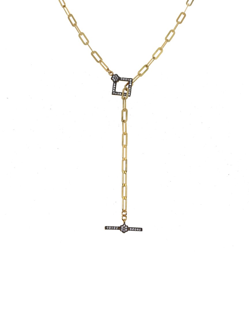 Shop Rachel Reinhardt 14k Over Silver Paperclip Chain Necklace