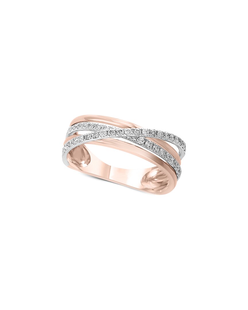 Effy Fine Jewelry 14k Rose Gold 0.29 Ct. Tw. Diamond Half-eternity Ring