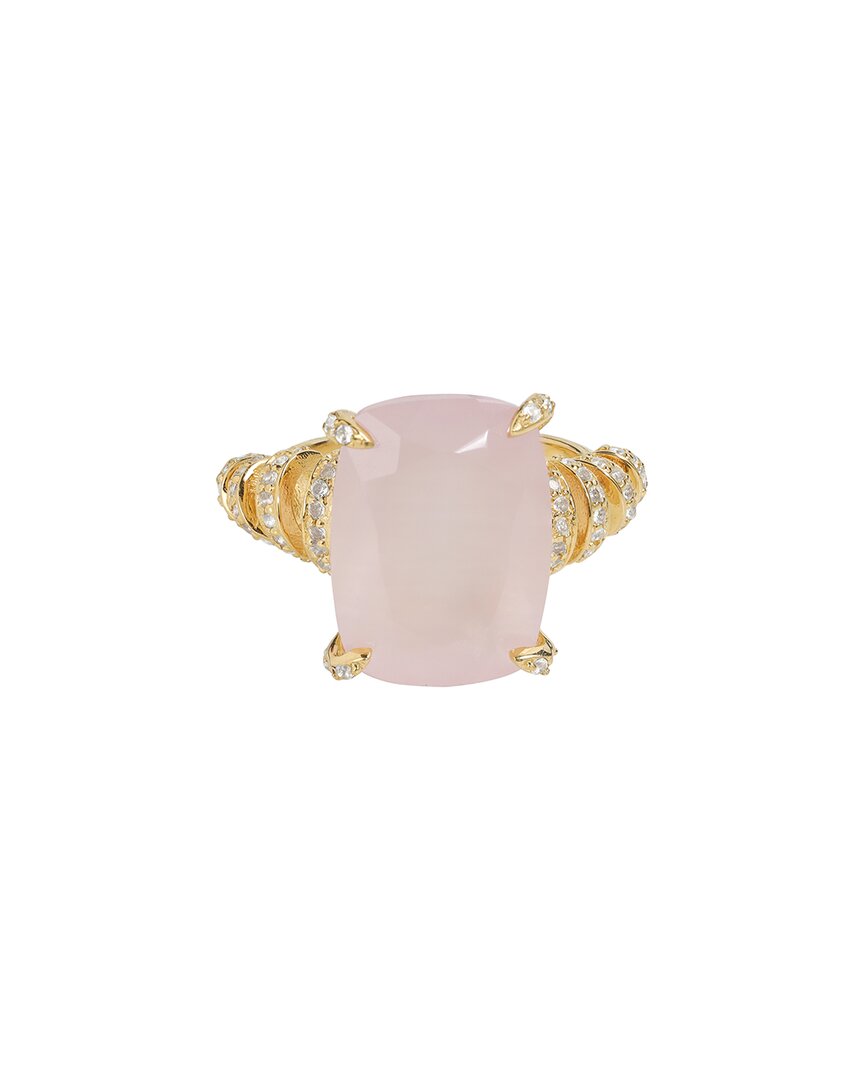 Tiramisu Gold Over Silver 10.75 Ct. Tw. Gemstone Ring