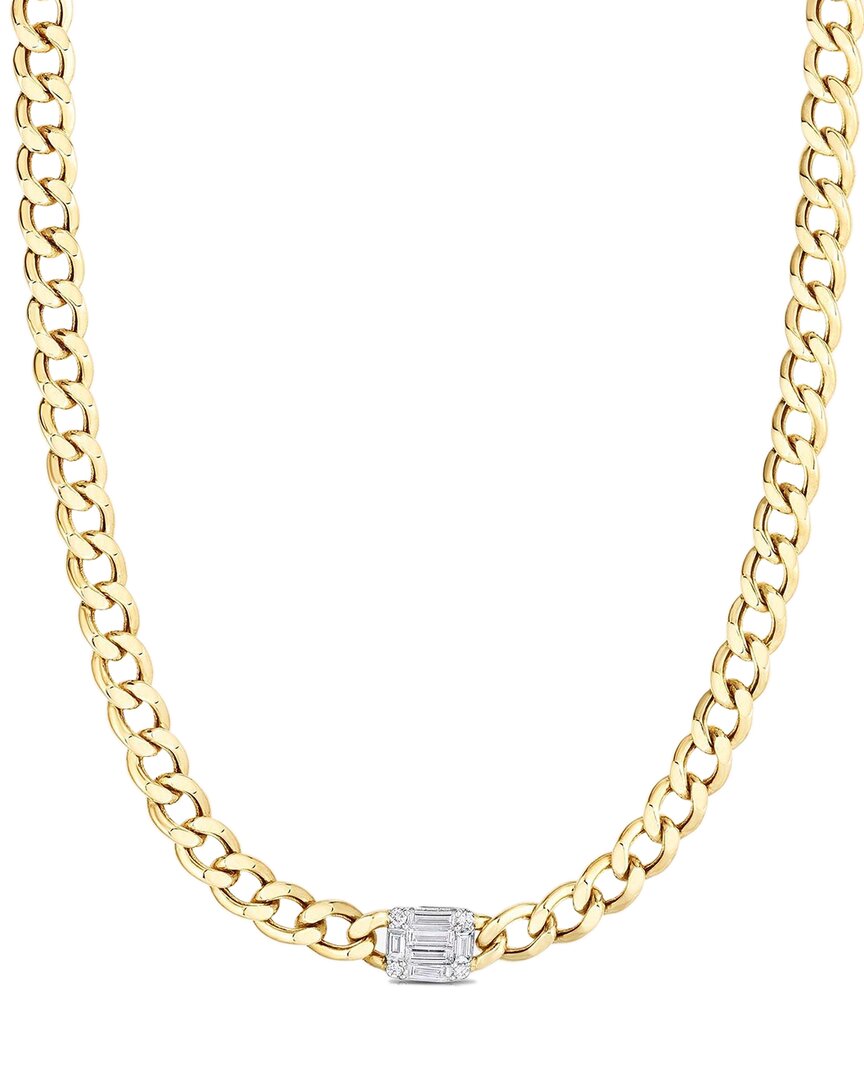 Ring Concierge 14k 0.44 Ct. Tw. Diamond Curb Chain Necklace