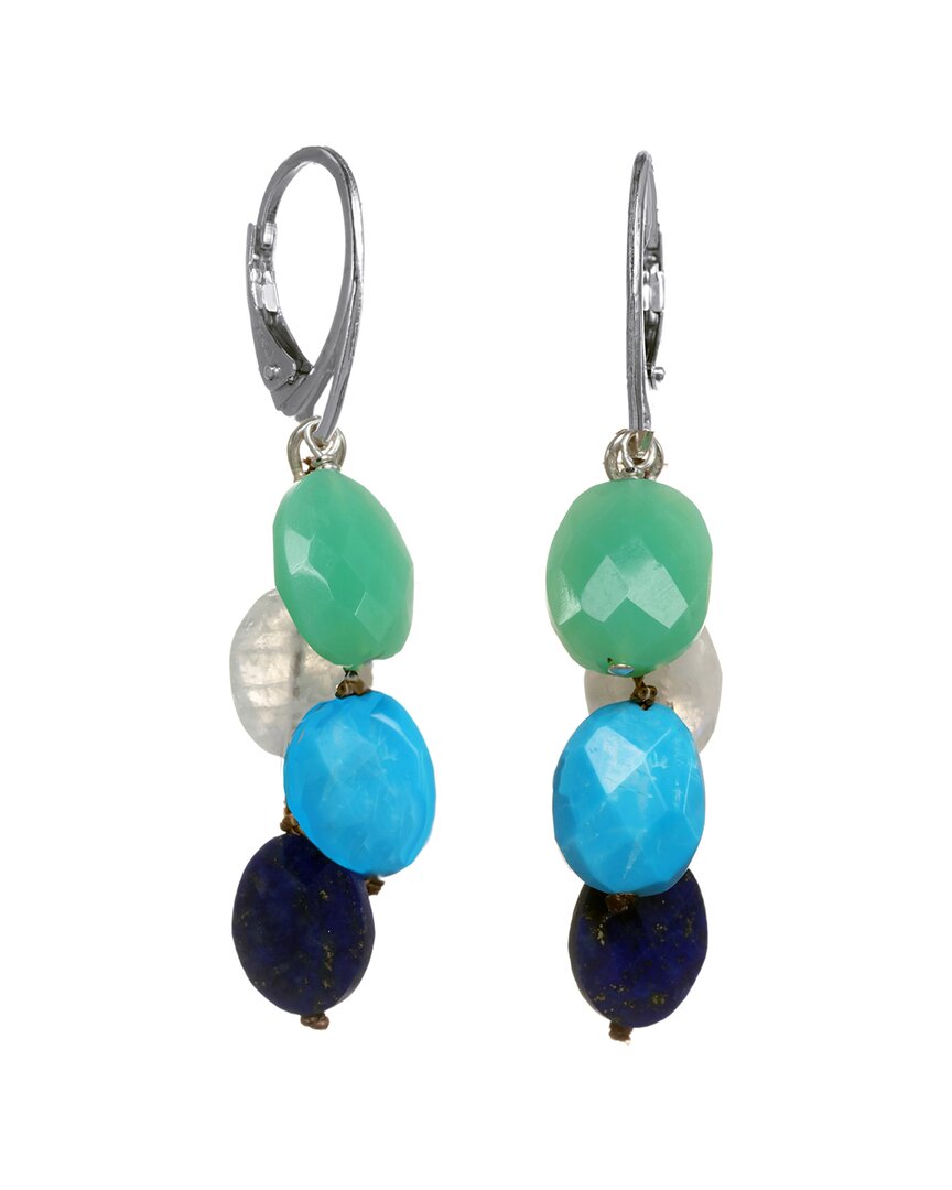 MARGO MORRISON MARGO MORRISON SILVER GEMSTONE EARRINGS