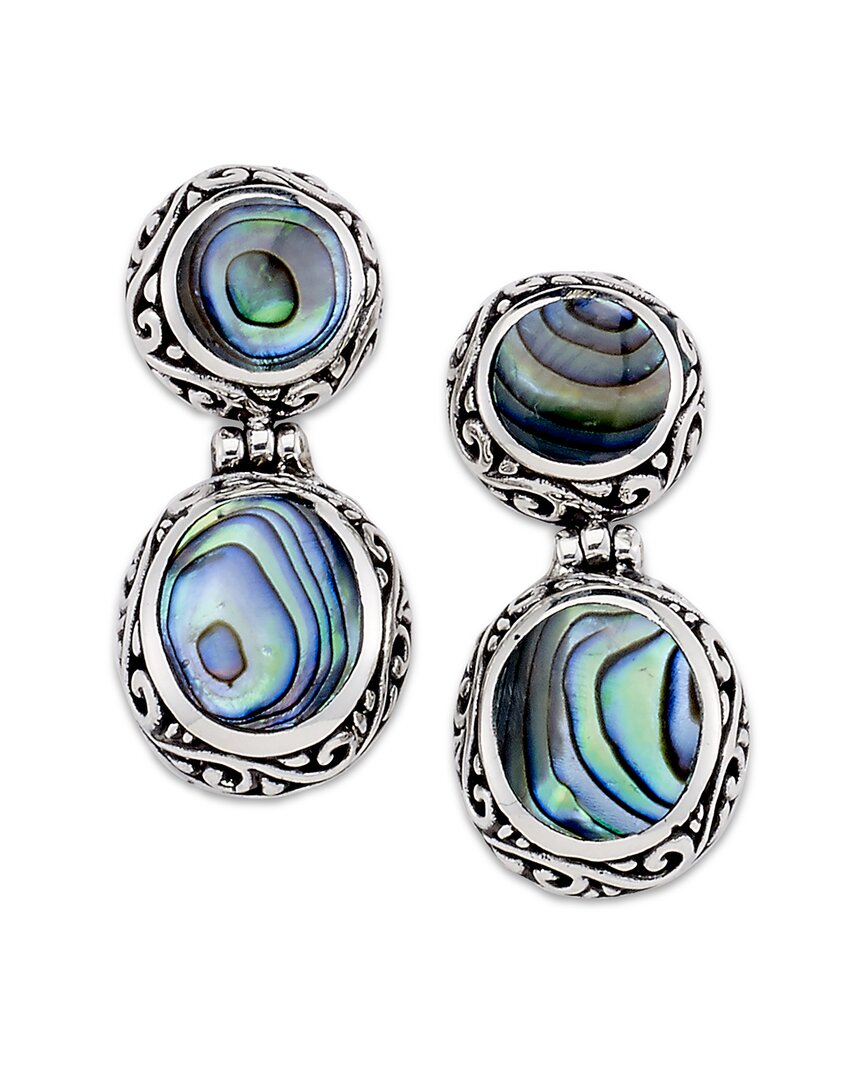 Samuel B. Silver Abalone Drop Earrings