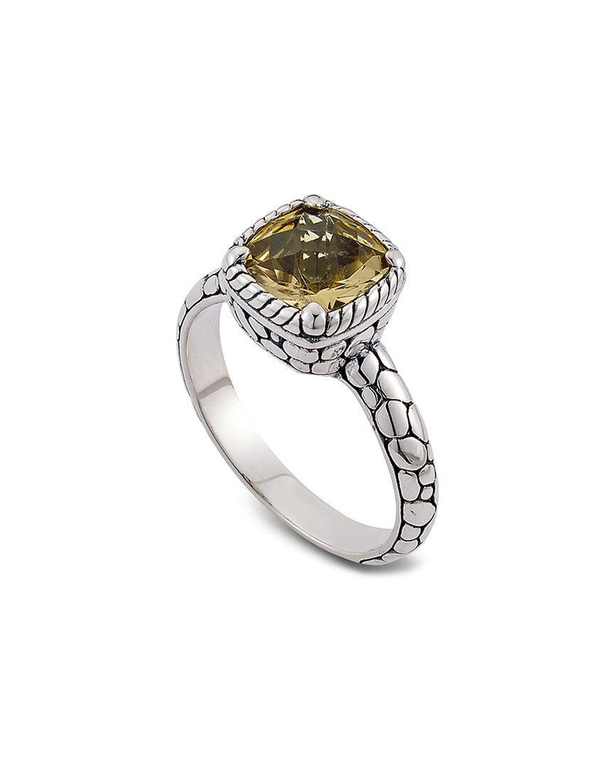 Samuel B. Silver 3.25 Ct. Tw. Citrine Ring