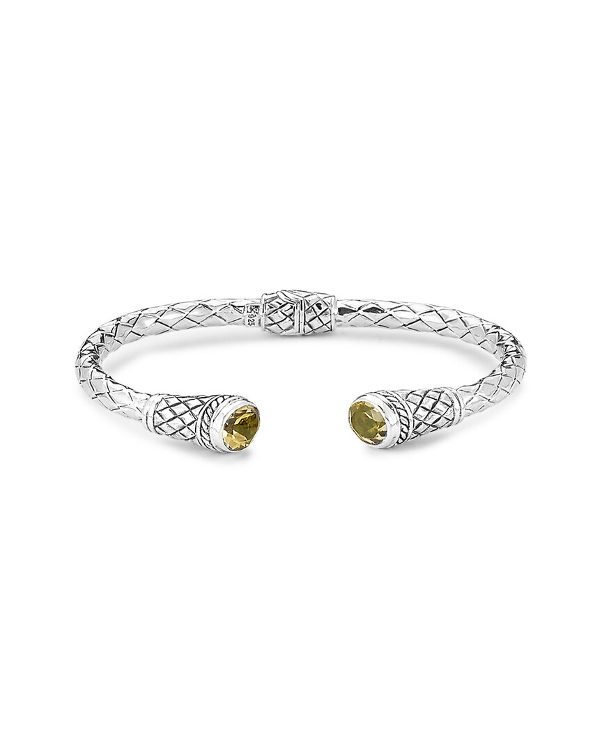 Samuel B. Silver 3.30 Ct. Tw. Citrine Bangle Bracelet