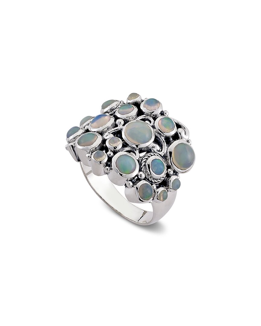 Samuel B. Silver 1.70 Ct. Tw. Opal Cluster Ring