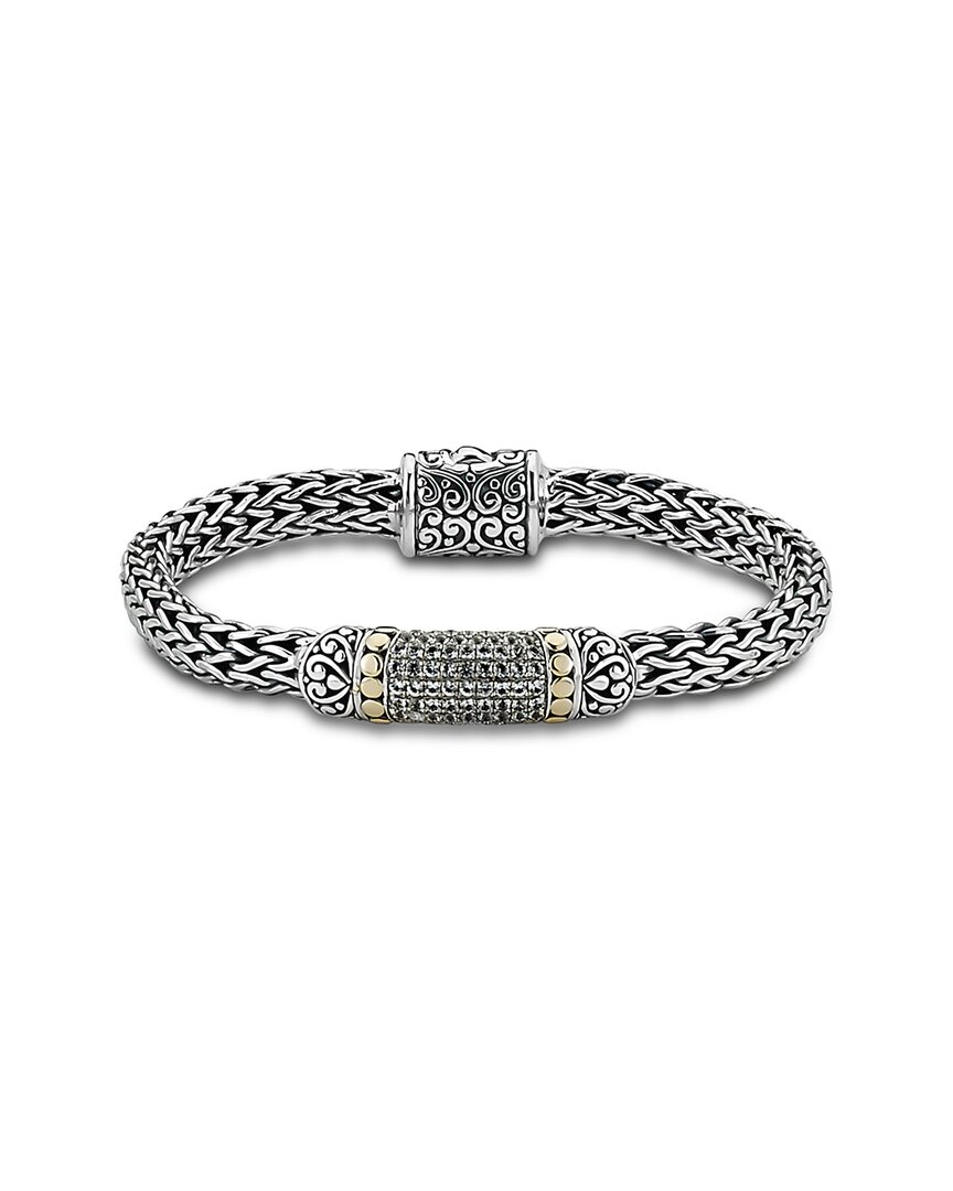 Samuel B. 18k & Silver 0.75 Ct. Tw. White Topaz Bracelet