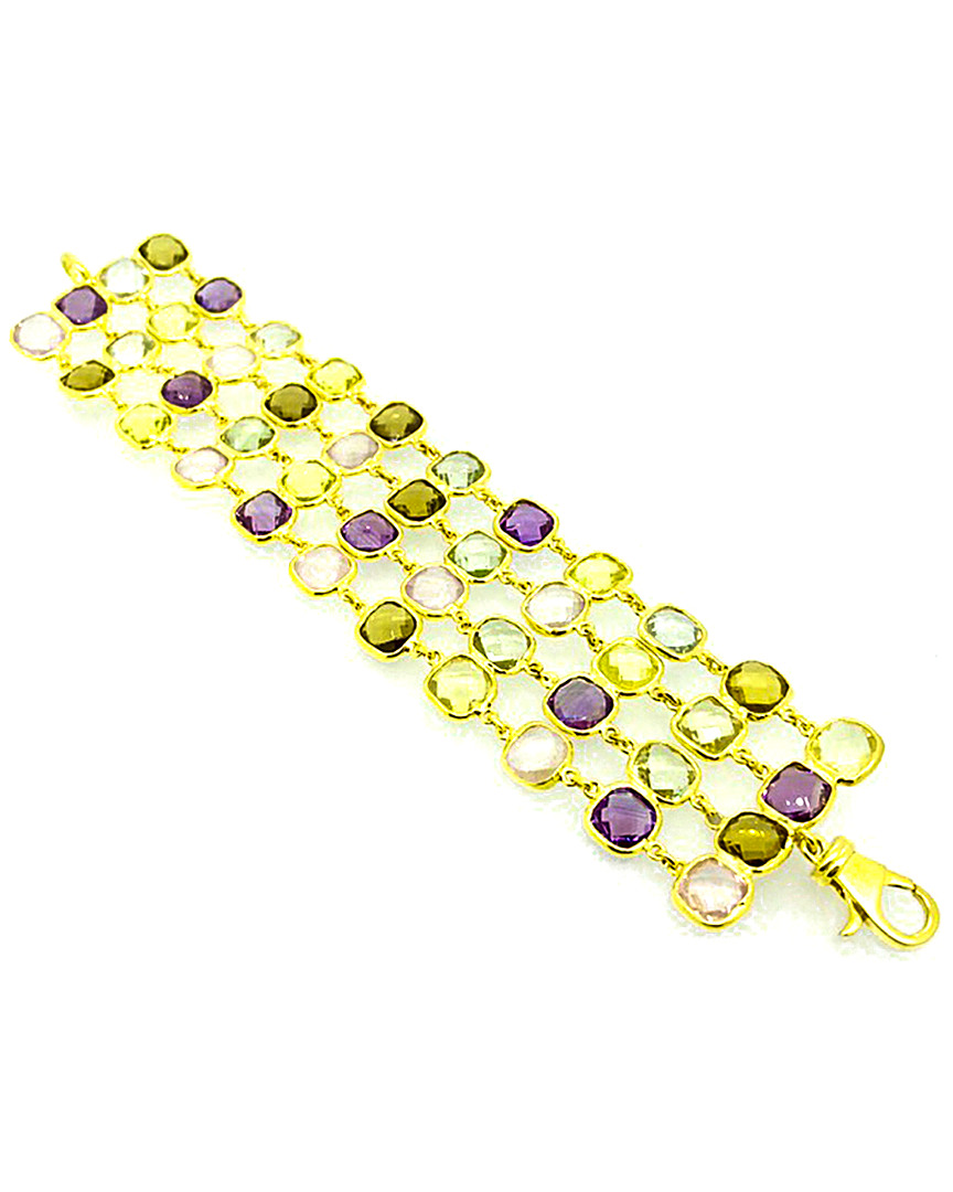Arthur Marder Fine Jewelry Gold Over Silver Gemstone Bracelet