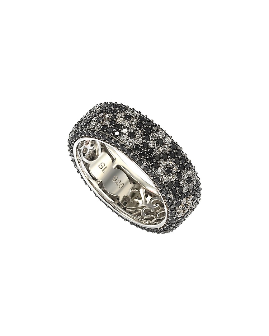 Suzy Levian Silver Cz Eternity Ring