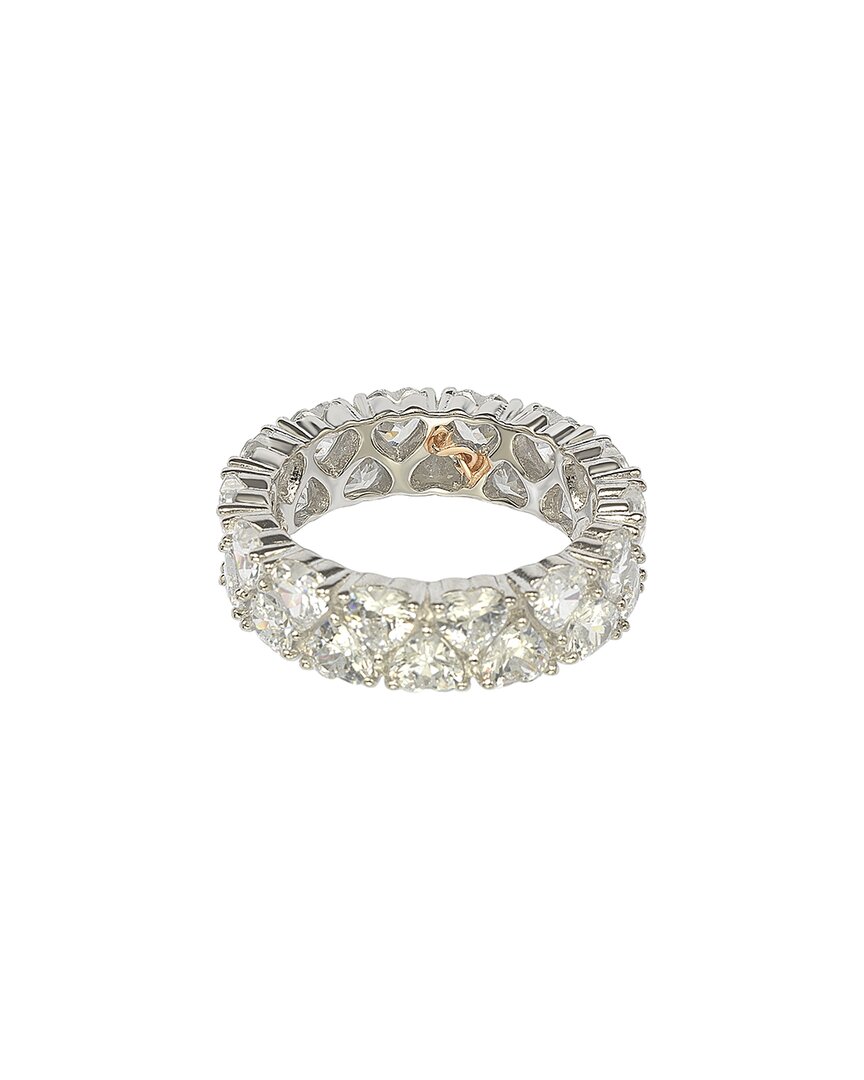 Suzy Levian Silver Cz Eternity Ring