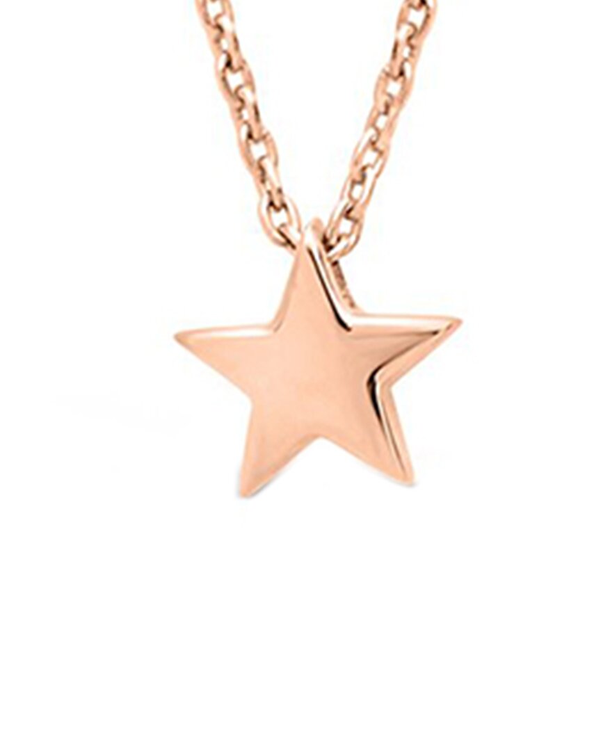Sterling Forever 14k Rose Gold Vermeil Star Necklace