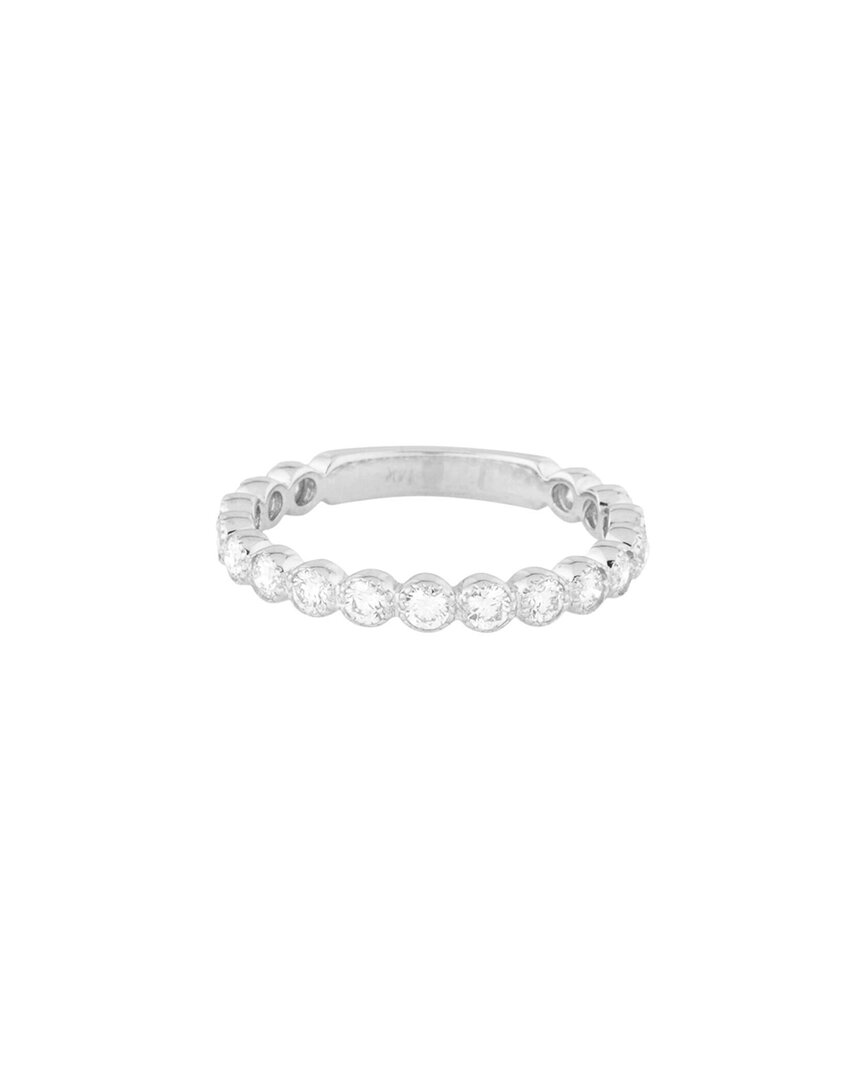 Sabrina Designs 14k 0.70 Ct. Tw. Diamond Half-eternity Ring In Metallic