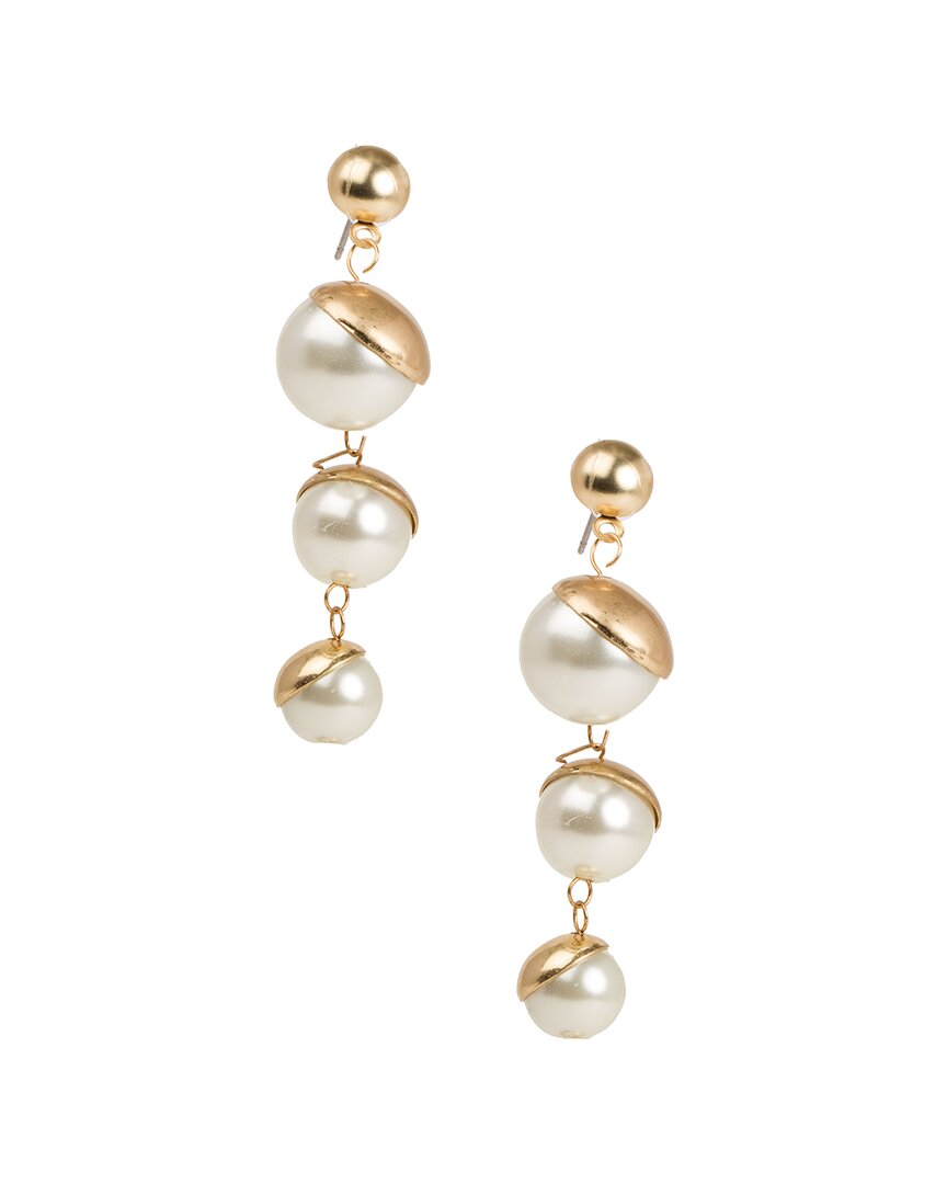 Saachi Plated Cascading Drop Earrings No Color No