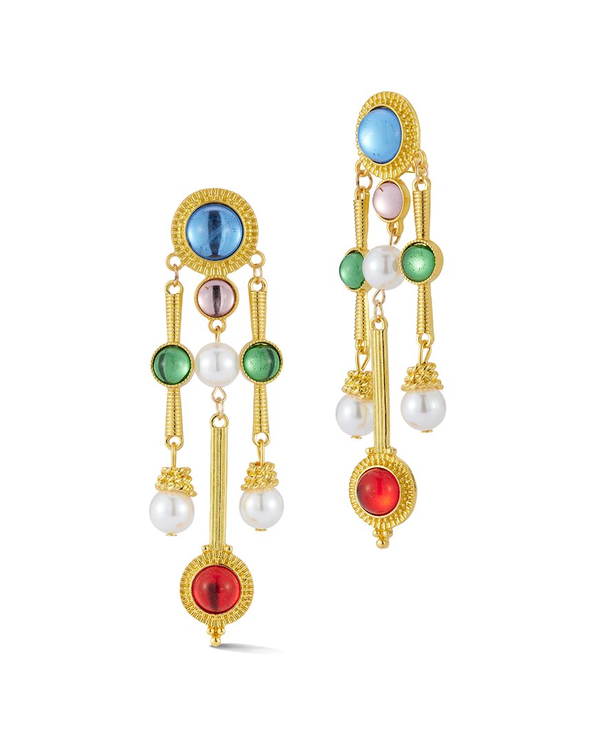 Chloe & Madison Chloe And Madison Jewelry Plated Cz Dangle Earrings