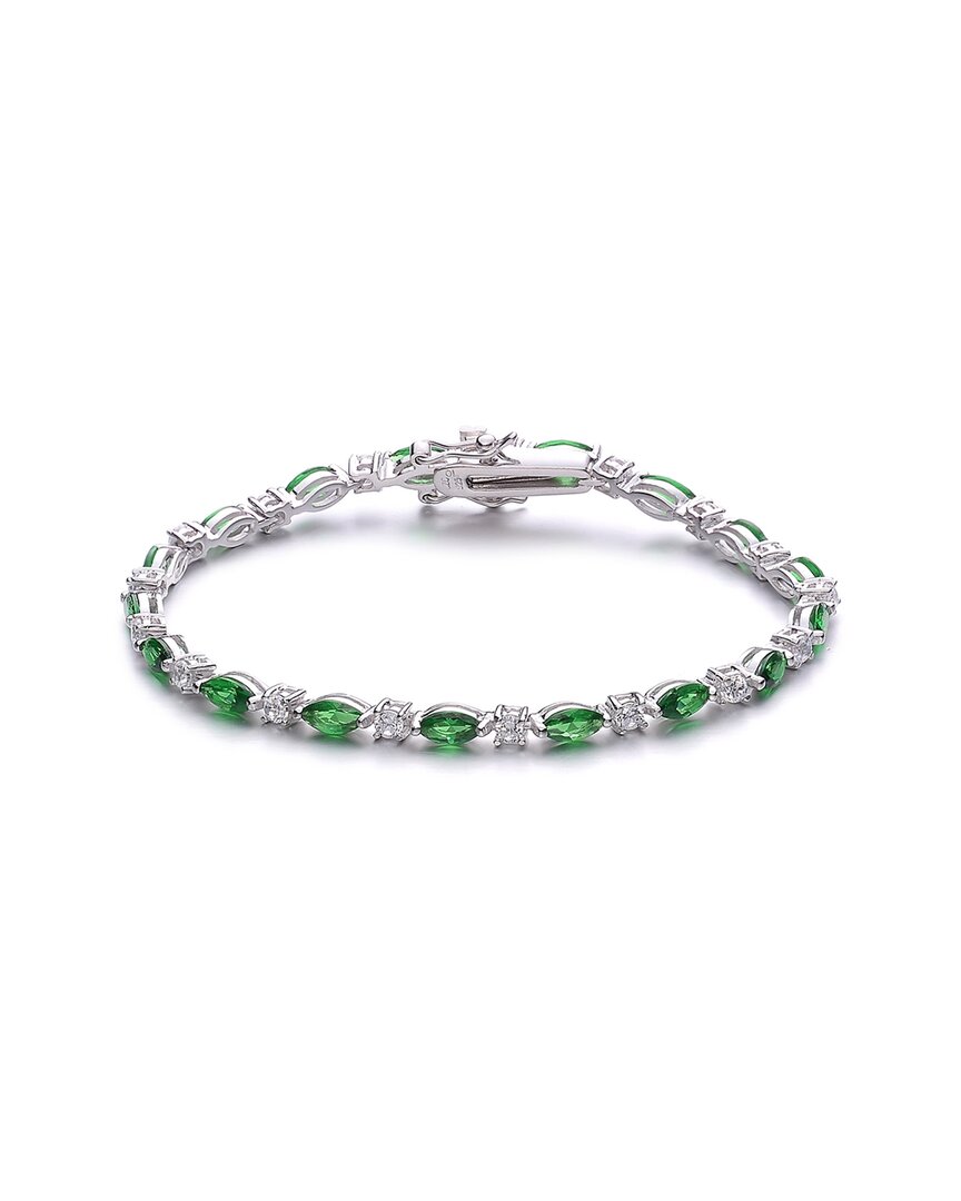 Genevive 14k Plated Cz Bracelet