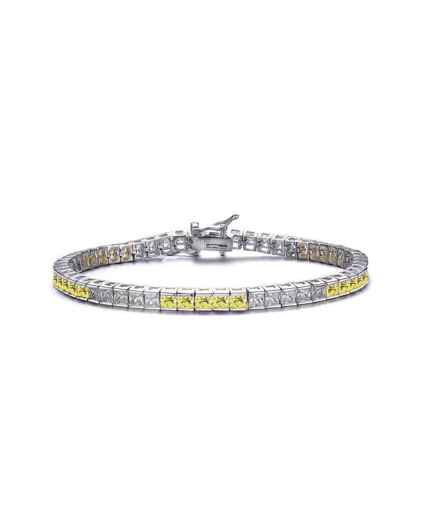 Genevive Silver Cz Tennis Bracelet