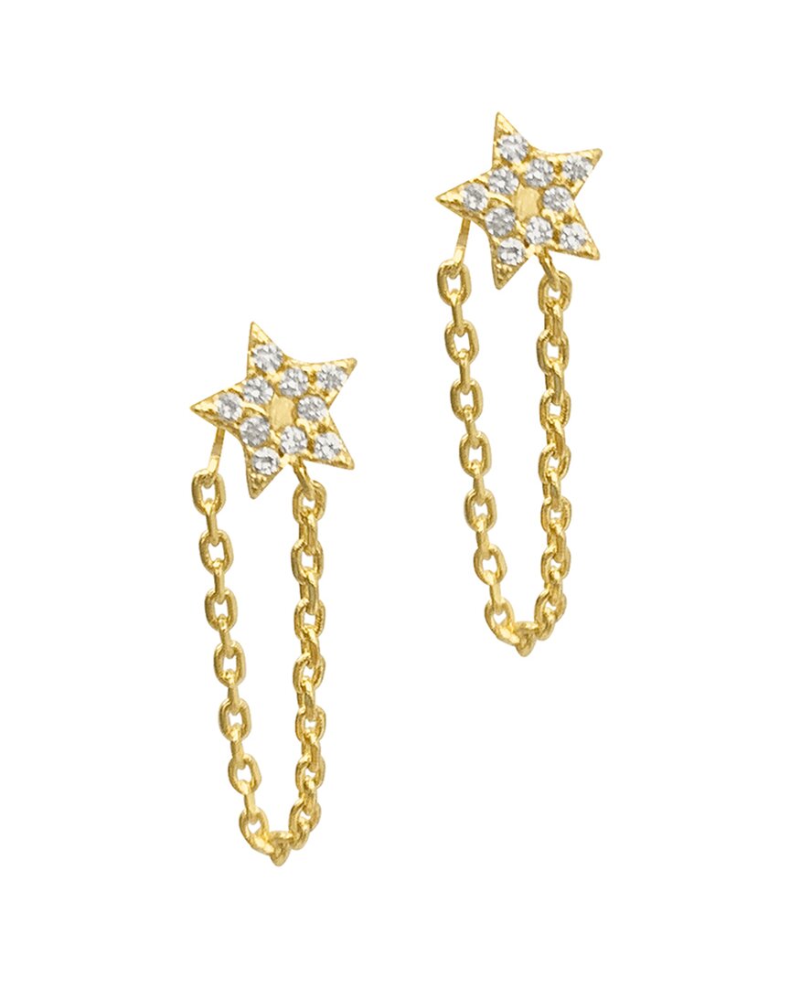 Adornia 14k Plated Star Drop Earrings