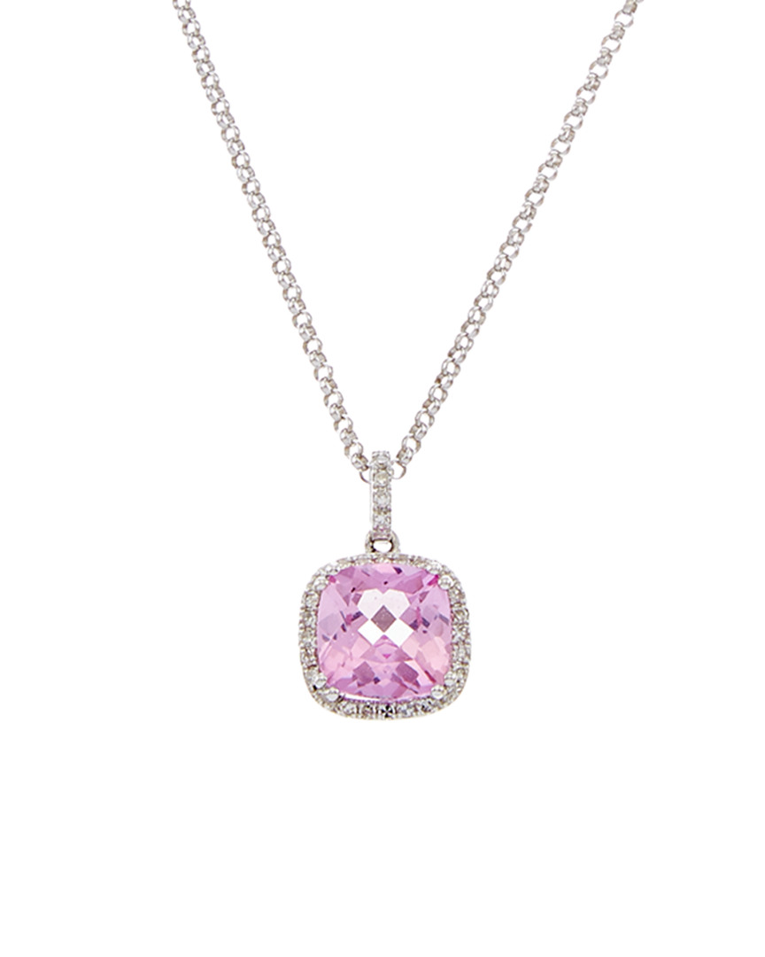Diana M. Fine Jewelry 14k 2.18 Ct. Tw. Diamond & Topaz Necklace