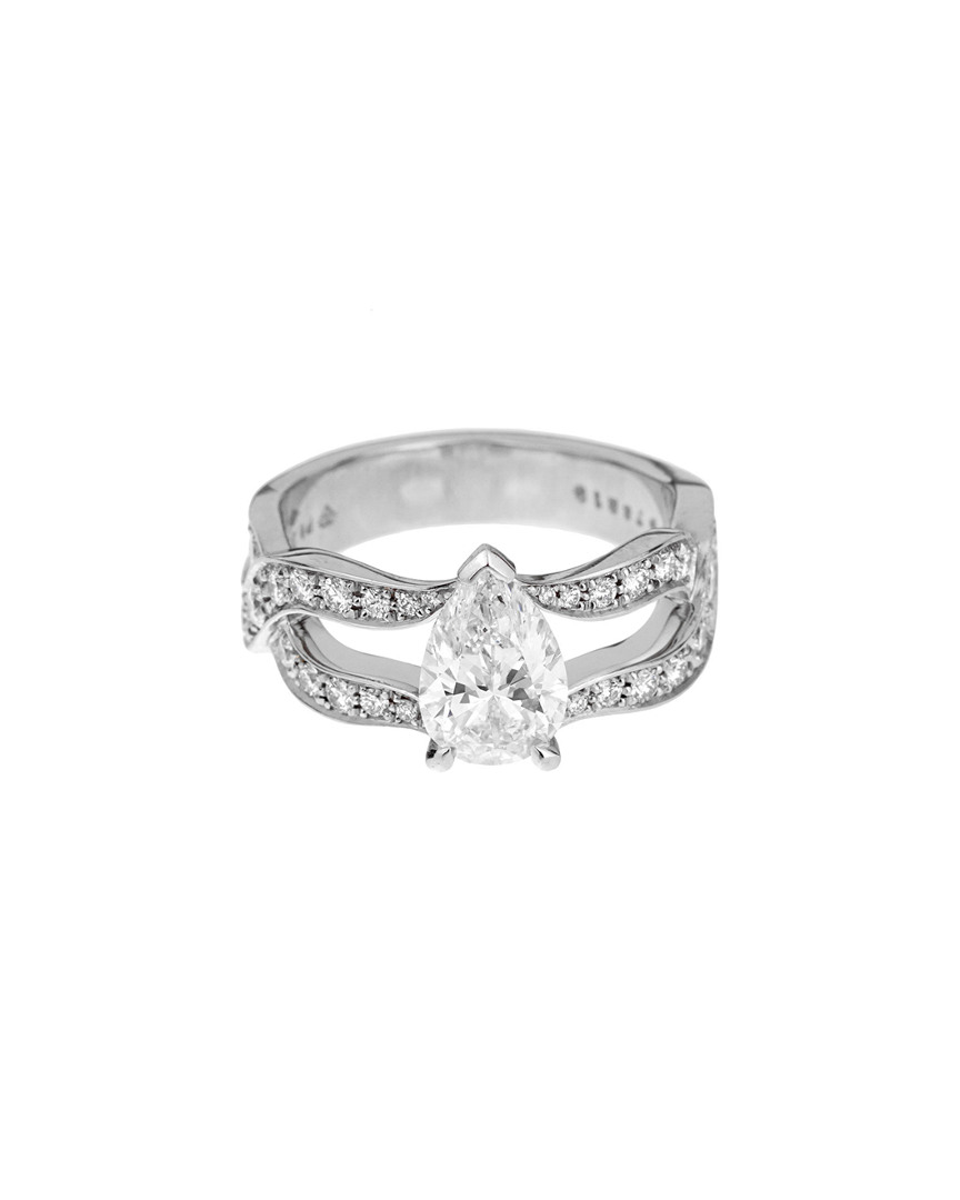 Piaget Dnu Discontinued  Platinum 2.56 Ct. Tw. Diamond Jardin Secret Ring In Metallic