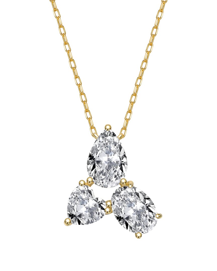 Genevive 14k Over Silver Pendant Necklace