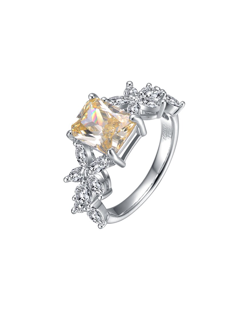 Genevive Silver Cz Statement Ring