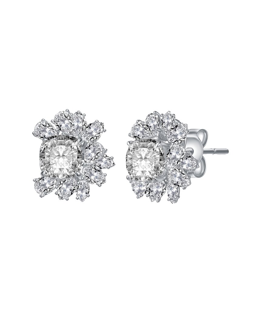 Genevive Silver Cz Studs
