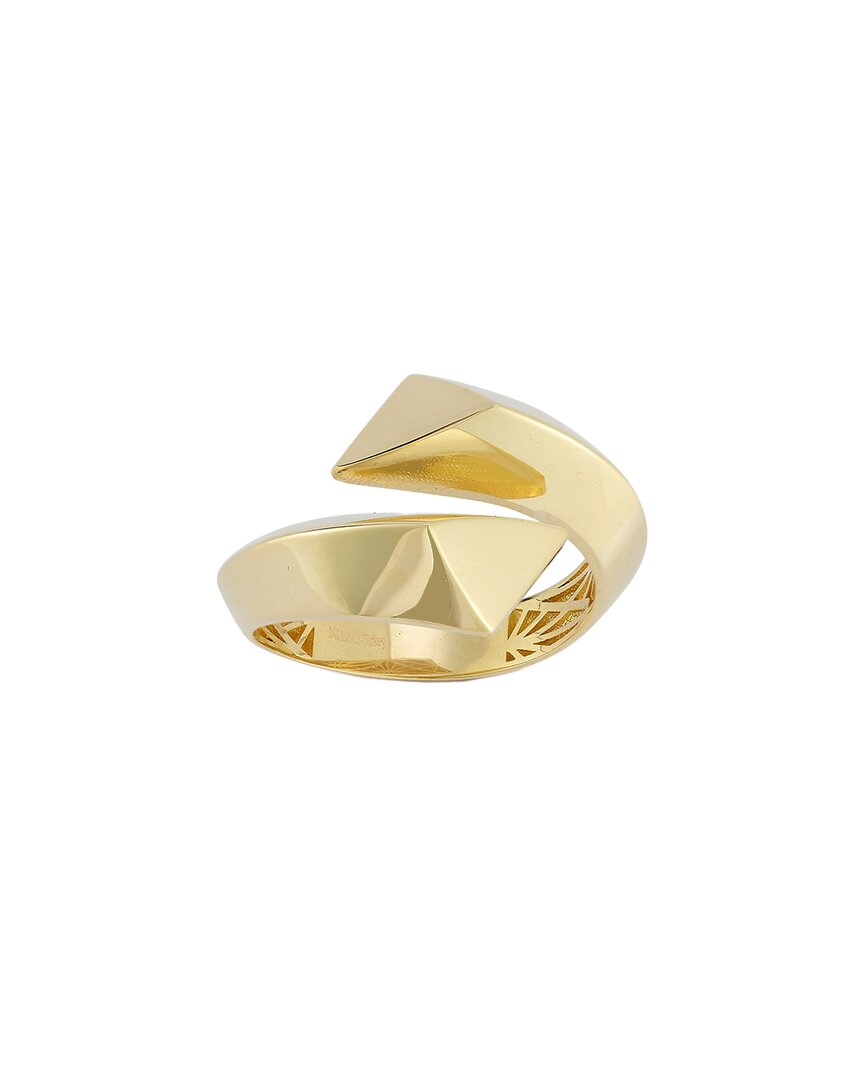 Ember Fine Jewelry 14k Knife Edged Bypass Ring In Gold