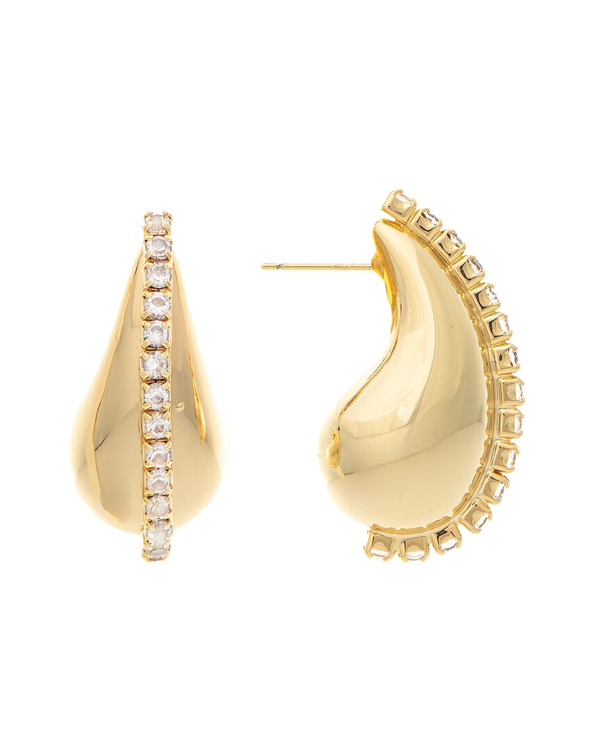 Rivka Friedman 18k Plated Cz Earrings
