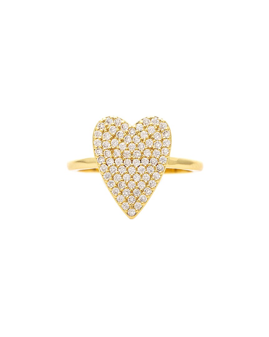 Rivka Friedman 18k Plated Cz Ring