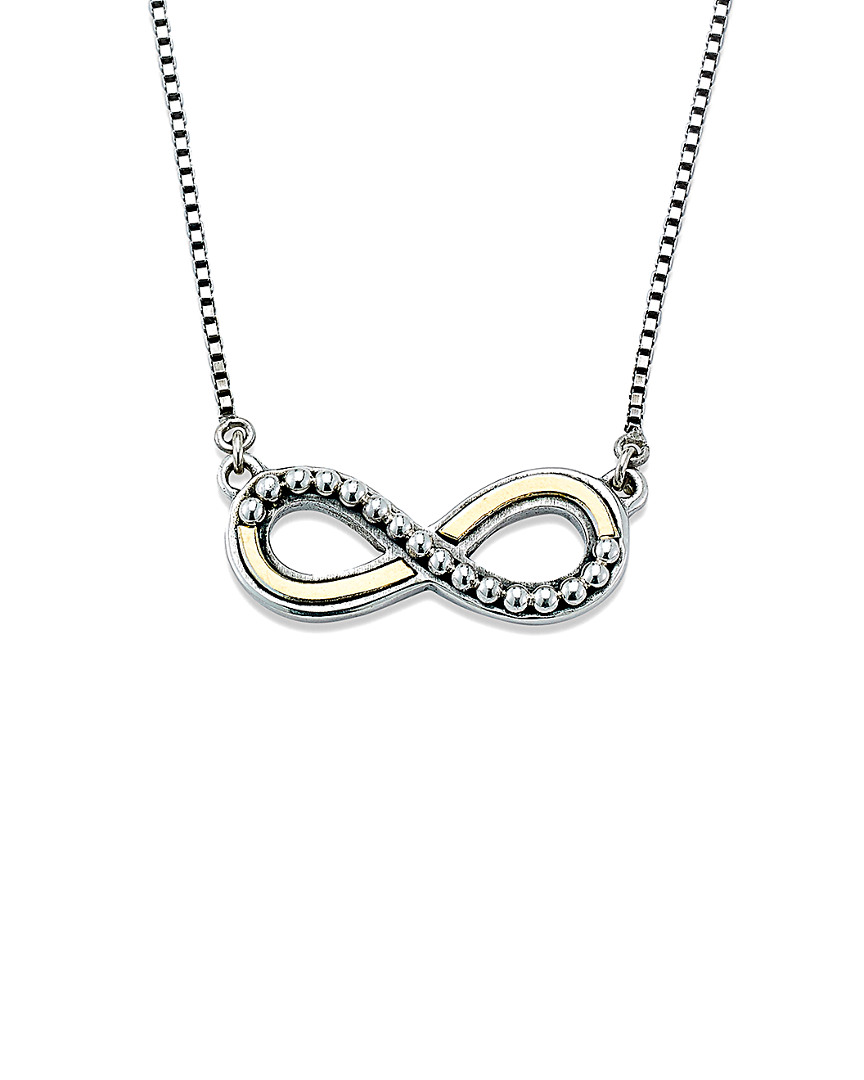 Samuel B. 18k & Silver Infinity Necklace