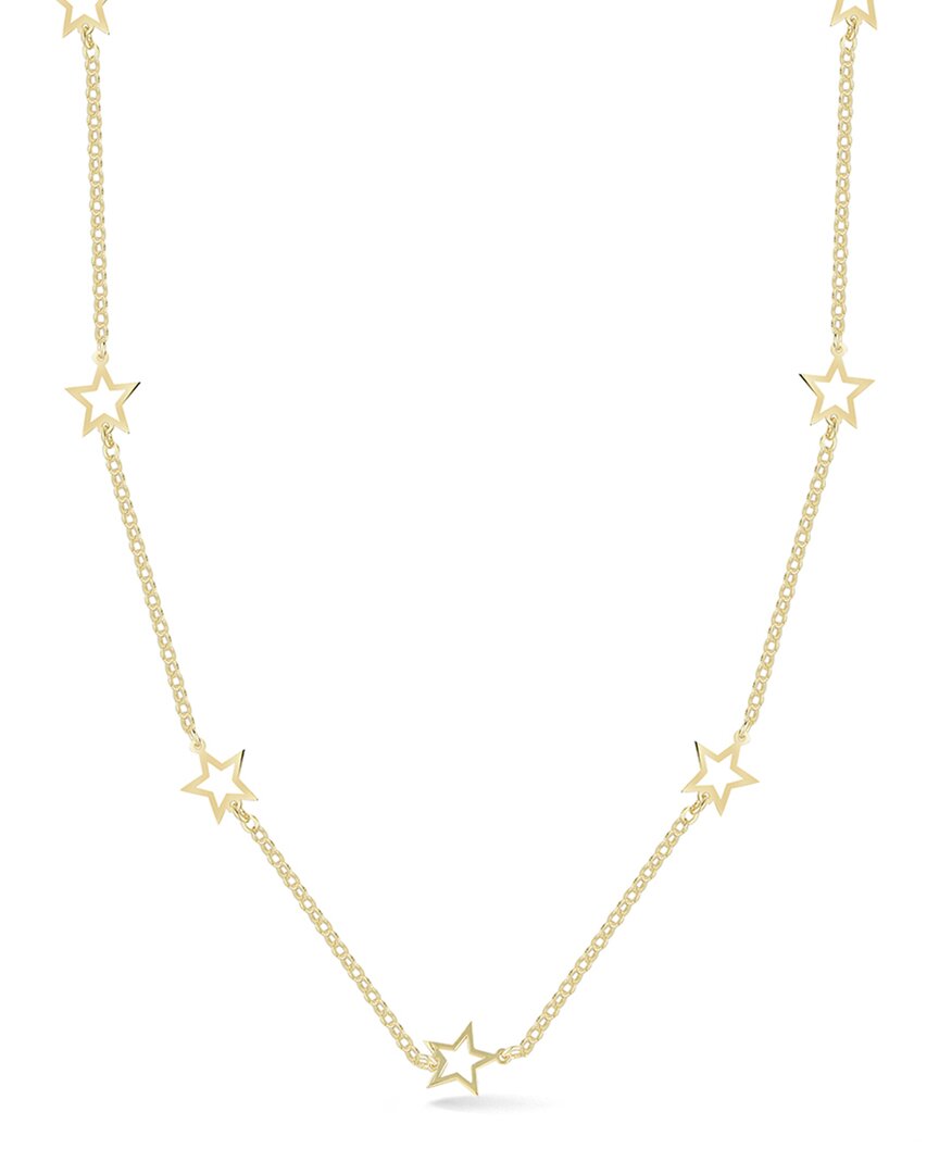 Sphera Milano 14k Over Silver Star Choker Necklace