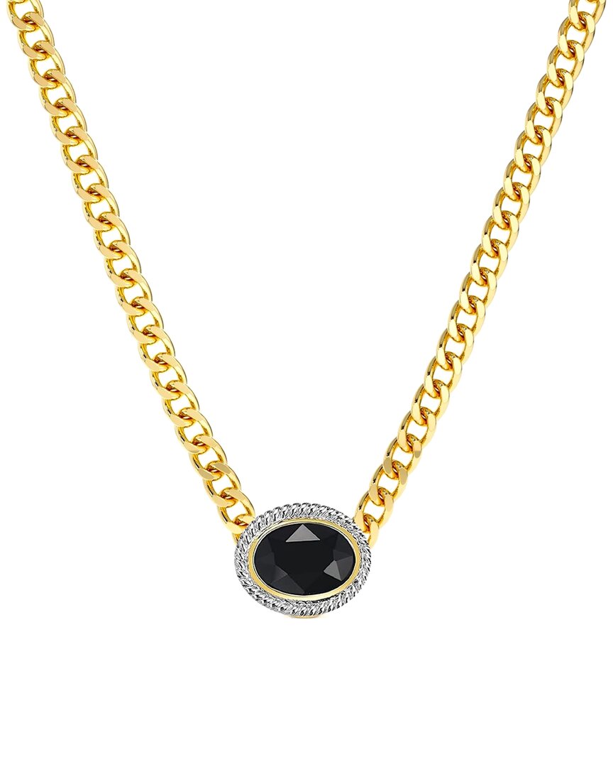 Liv Oliver Platedquartz Necklace In Gold