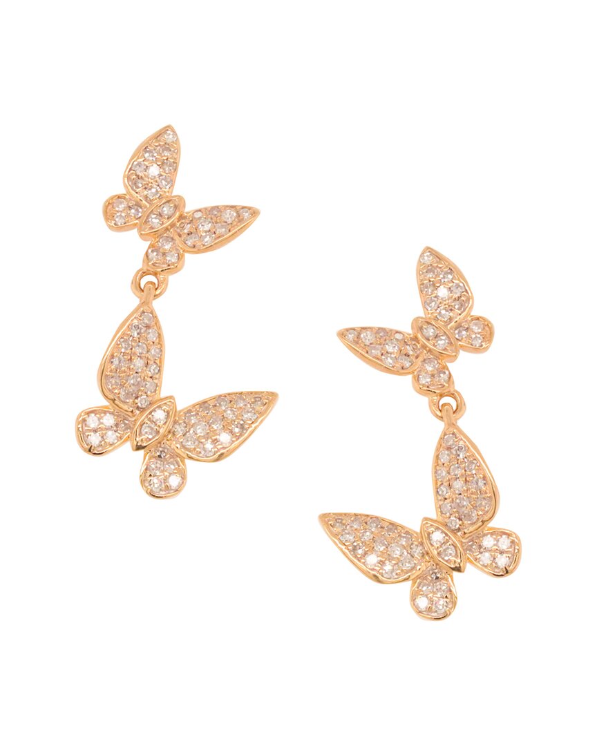 Diana M. Fine Jewelry 14K Rose Gold 0.35 ct. tw. Diamond Earrings