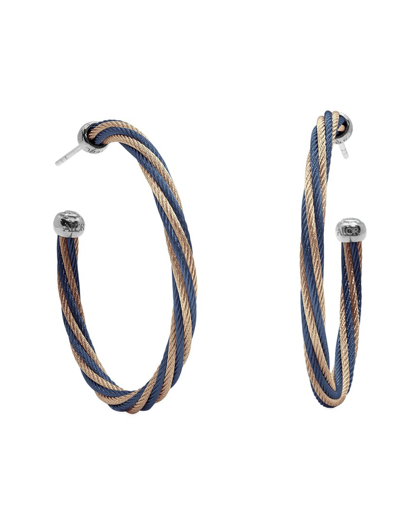 Alor Classique 18k & Stainless Steel Hoops