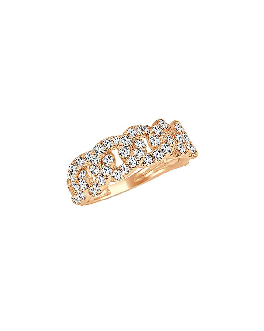 Sabrina Designs 14k Rose Gold 0.95 Ct. Tw. Diamond Link Ring