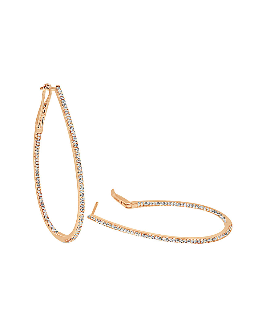 Sabrina Designs 14k Rose Gold 0.55 Ct. Tw. Diamond Hoops