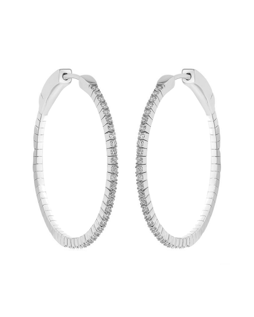 Diana M. Fine Jewelry 18k 1.12 Ct. Tw. Diamond Hoops