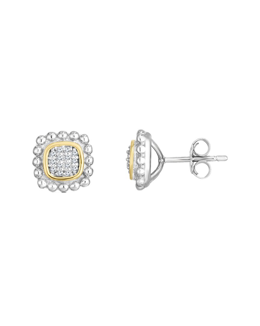Phillip Gavreil Phillip Gavriel 18k & Silver 0.14 Ct. Tw. Diamond Studs